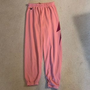 Aviator Nation pink lightning bolt sweat pants